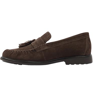 GABOR 400902 LOAFER SHOE - BROWN SUEDE